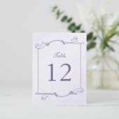 Numéro de table du bouquet de colonne (carte posta (Debout devant)