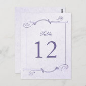 Numéro de table du bouquet de colonne (carte posta (Devant / Derrière)