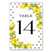 Numéro de table du citron de taille principale (Par défaut)