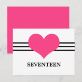 Numéro de table du coeur de la morue Carte postale (Devant / Derrière)