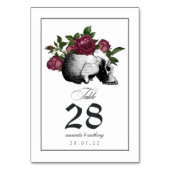 Numéro de table du crâne gothique (Dos)