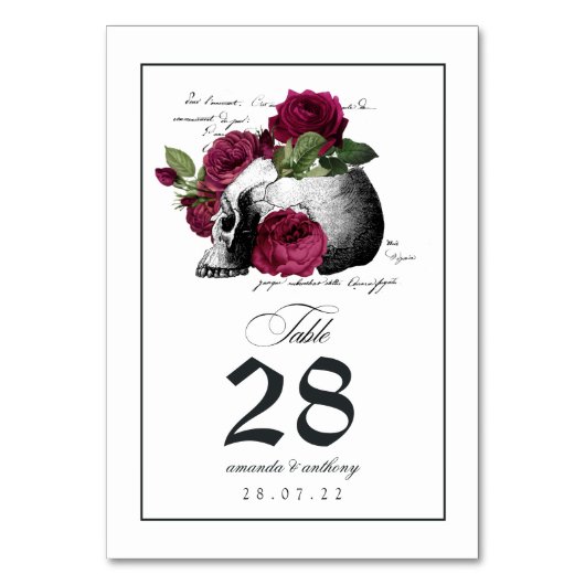 Numéro de table du crâne gothique (Par défaut)