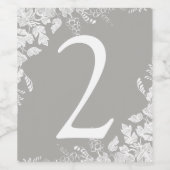 Numéro de table du Étiquette de vin | Vignoble (Gr (Étiquettes simples)