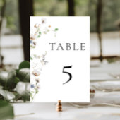 Numéro de table du Fleur sauvage Dainty
