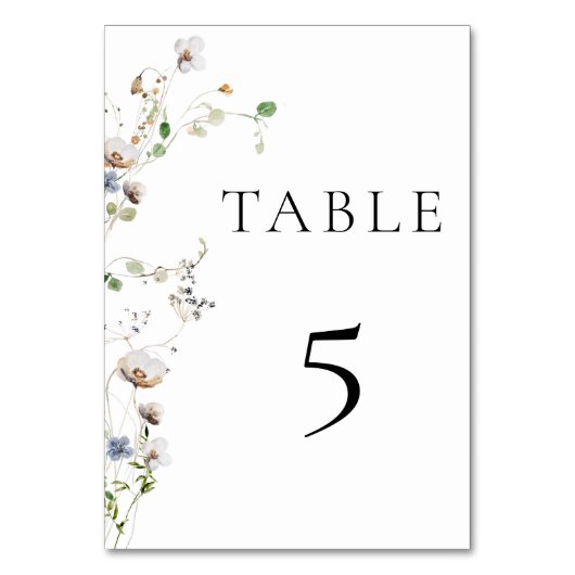 Numéro de table du Fleur sauvage Dainty (Par défaut)