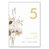 Numéro de table du Fleur sauvage lunaire (Dos)