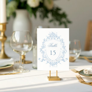 Numéro de table du Mariage de crête florale classi
