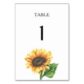 Numéro de table du Mariage de douche nuptiale de t (Dos)