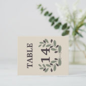 Numéro de table du mariage de la couronne de branc (Debout devant)