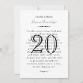 Numéro de table du Mariage de la page du livre vin (Devant)