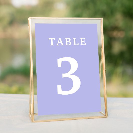 Numéro de table du Mariage de lavande
