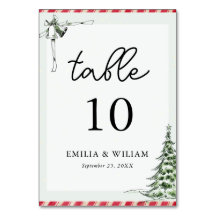 Numéro de table du Mariage de Noël