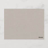 Numéro de table du Mariage de papillon de Parties  (Dos)