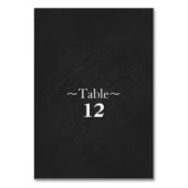 numéro de table du mariage de pingouin mignon (Dos)