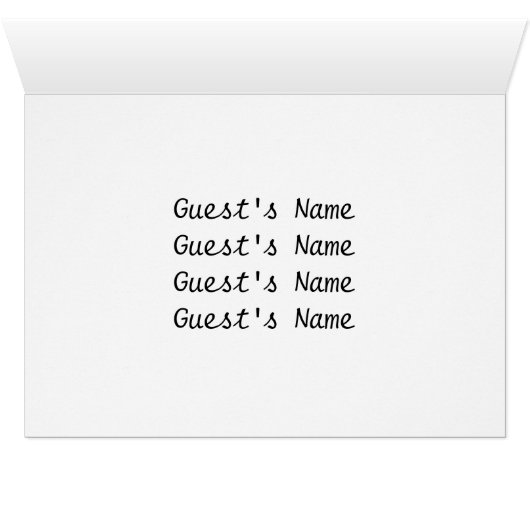 Numéro de table du Mariage de pingouins (Intérieur Horizontal (Bas))