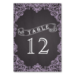 Numéro de table du mariage du cadre et du tableau