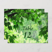 Numéro de table du Mariage feuillet (Devant / Derrière)