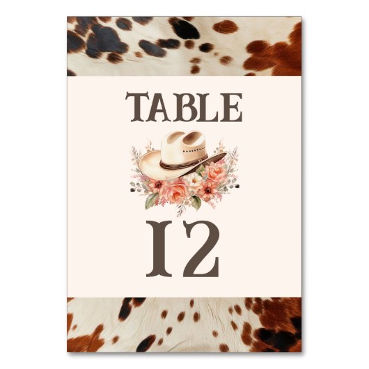 Numéro de table du Mariage occidental (Par défaut)