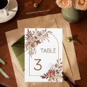 Numéro de table du Mariage photo de script simple