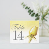 Numéro de table du mariage rose jaune (Debout devant)