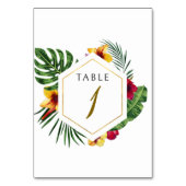 Numéro de table du Mariage tropical (Par défaut)