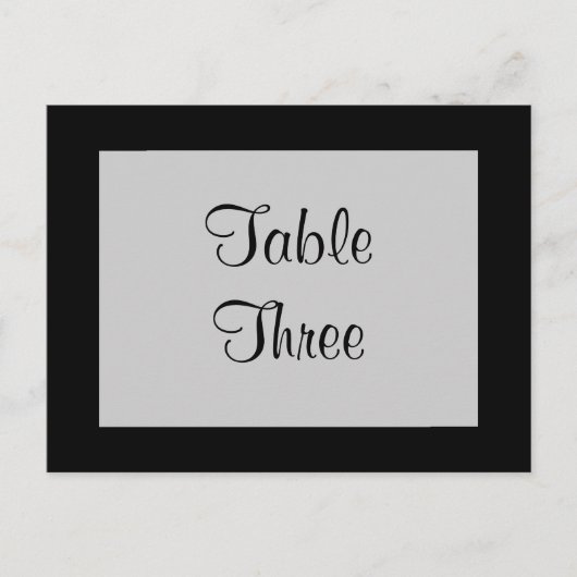 Numéro de table du papillon de la filière (noir) (Devant)