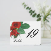 Numéro de table du rose mariage (Debout devant)