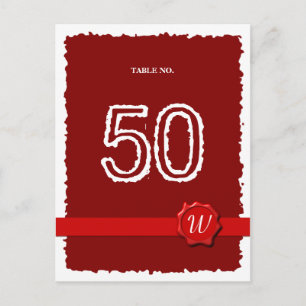 Numéro de table du sceau de cire