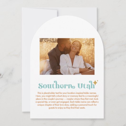 Numéro de table du sud de l'Utah (Devant)