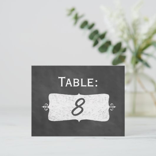 Numéro de table du tableau (Debout devant)