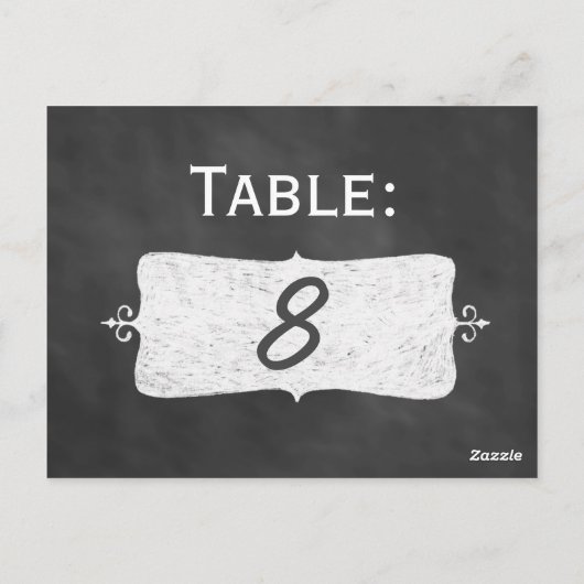 Numéro de table du tableau (Dos)