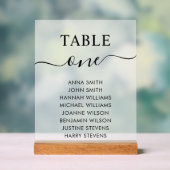 Numéro de table du tableau de mariage simple et él (Neutre)