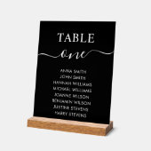 Numéro de table du tableau de mariage simple et él (Angle)
