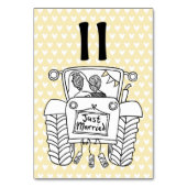 Numéro de table du tracteur de Mariage campagnard (Dos)