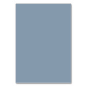 Numéro De Table Dusty Blue Elegant Wedding Custom Guest Place Card (Dos)