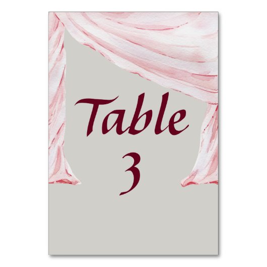 Numéro De Table Écharpe trempée (Par défaut)