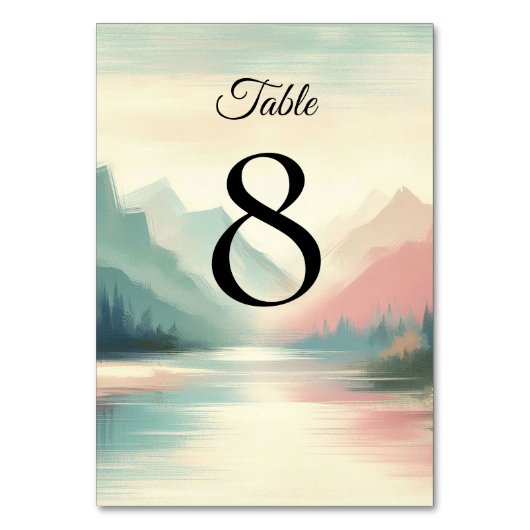 Numéro De Table Echos doux des montagnes (Par défaut)