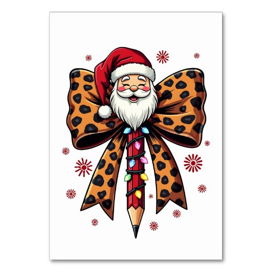 Numéro De Table École d'arc Santa Claus Coquette (Par défaut)