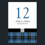 Numéro De Table écossais Clark Tartan Mariage<br><div class="desc">Vous pouvez personnaliser le numéro de table et les noms et la date mariage sur cette carte de numéro de table mariage tartan Clark du clan écossais. Pour modifier le numéro de table, utilisez l'option Personnaliser. Pour cela, vous devez changer le numéro de table, changer la quantité en 1, puis...</div>