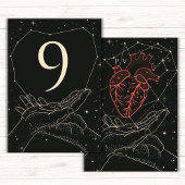 Numéro De Table Écrit dans les étoiles