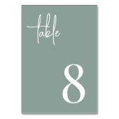 Numéro De Table Écrite à la main moderne + série classique (Dos)