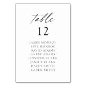 Numéro De Table Écriture élégante moderne (Par défaut)