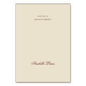 Numéro De Table Editable Guest Name Burgundy Wedding Place Card (Par défaut)