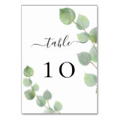 Numéro De Table Eeucalyptus mariage verdure élégante (Par défaut)