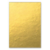 Numéro De Table Effet Faux Gold Foil imprimé (Dos)