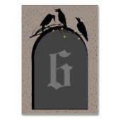 Numéro de table Éffrayant Halloween Black Ravens (Par défaut)