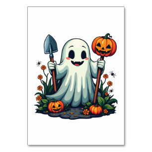 Numéro De Table Éffrayant Halloween Jardin d'automne Citrouille fa
