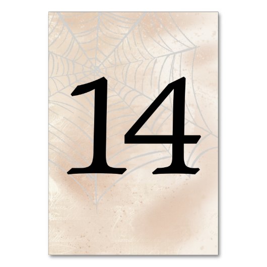 Numéro De Table Éffrayant Petit Couple Numéro de tableau 14 (Dos)