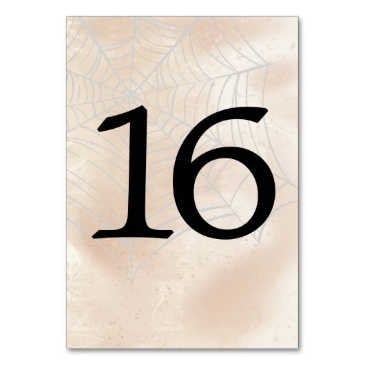 Numéro De Table Éffrayant Petit Couple Numéro de tableau 16 (Dos)