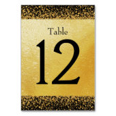 Numéro De Table Élégance or pur (Dos)